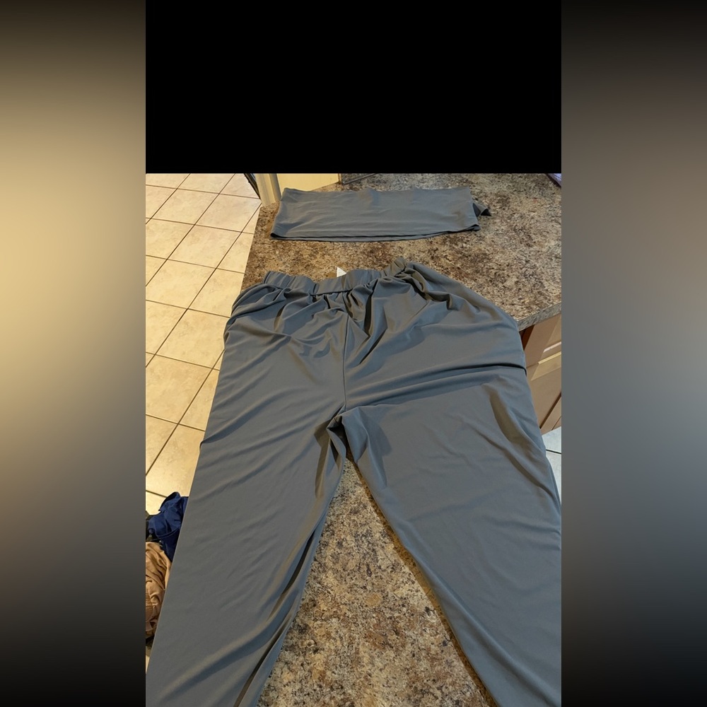 two piece pant set wide leg